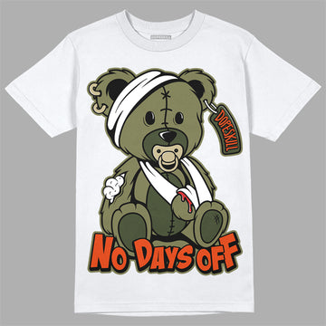 Olive Sneakers DopeSkill T-Shirt Hurt Bear Graphic Streetwear - White