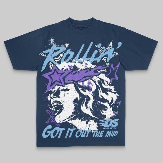 Got It Out The Mud Oversize Print DopeSkill T-shirt Streetwear - Navy