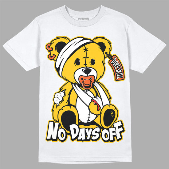 Yellow Sneakers DopeSkill T-Shirt Hurt Bear Graphic Streetwear - White