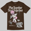 Jordan 11 Retro Neapolitan DopeSkill Velvet Brown T-Shirt Play together, Stay together Graphic Streetwear