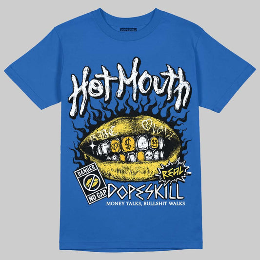 Air Foamposite One “International Blue” DopeSkill Royal T-shirt Hot Mouth Graphic Streetwear 