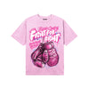 Pink Sneakers DopeSkill T-Shirt Fight For Right Graphic Streetwear - Light Pink