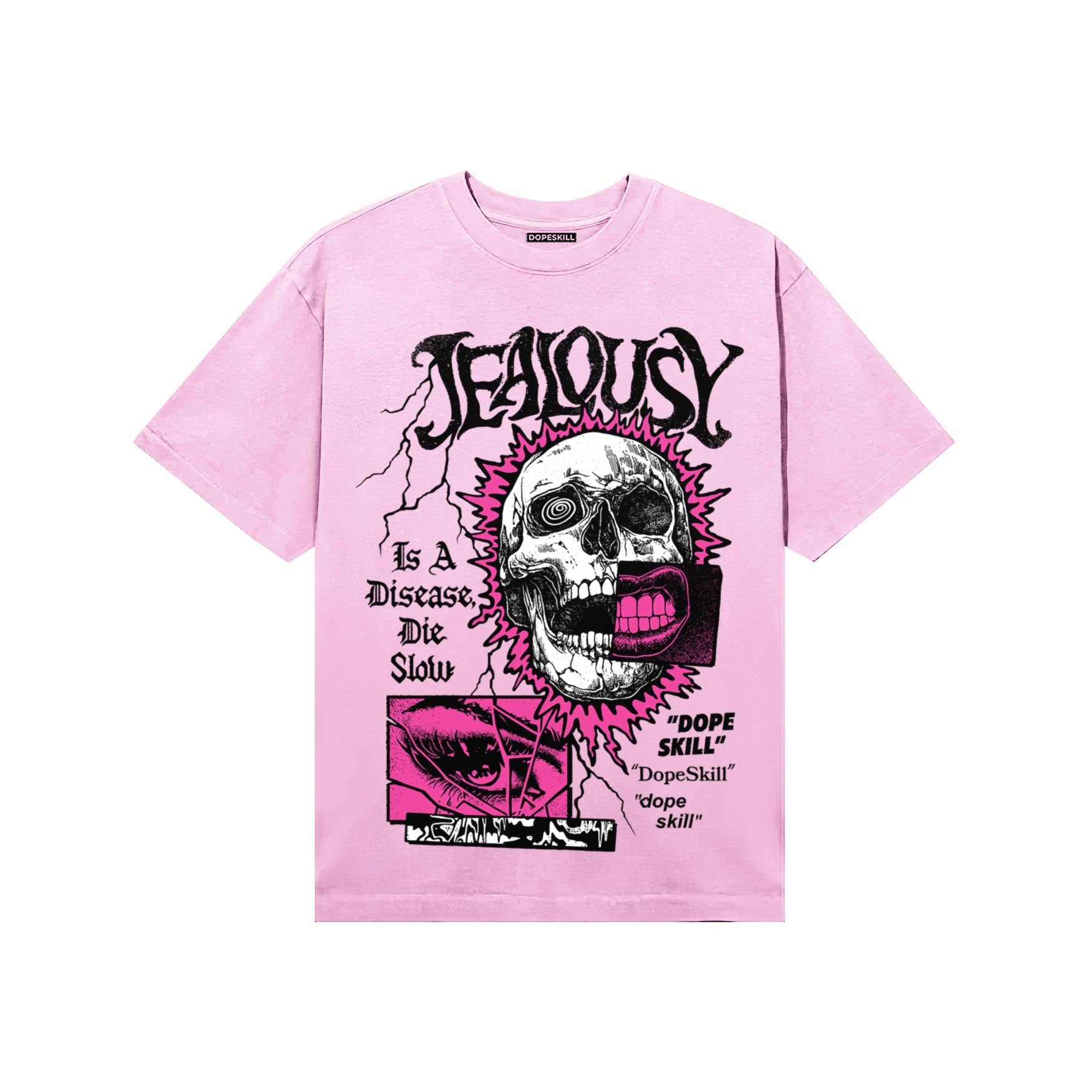 Pink Sneakers DopeSkill T-Shirt Jealousy Graphic Streetwear - Light Pink