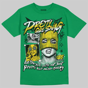 Jordan 5 “Lucky Green” DopeSkill Green T-Shirt Pretty Girl Swag Graphic Streetwear