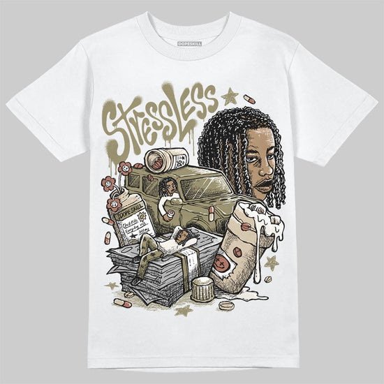 Jordan 6 Retro Neutral Olive DopeSkill T-Shirt Stressless Graphic Streetwear - White