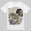 Jordan 6 Retro Neutral Olive DopeSkill T-Shirt Stressless Graphic Streetwear - White