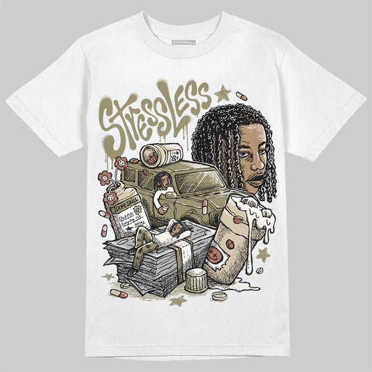 Jordan 6 Retro Neutral Olive DopeSkill T-Shirt Stressless Graphic Streetwear - White