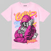 Pink Sneakers DopeSkill T-Shirt Grind Pray Graphic Streetwear - Light Pink