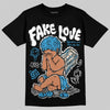 Jordan 1 High OG “UNC” Reimagined DopeSkill T-Shirt False Love Graphic Streetwear - Black