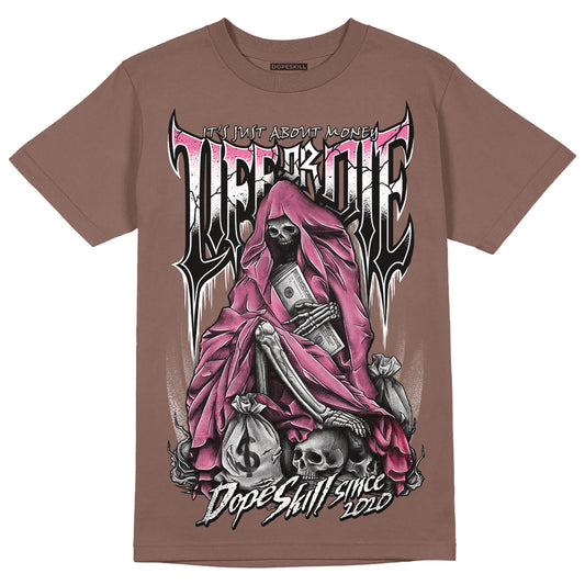 Dunk Low Smokey Mauve Playful Pink DopeSkill Brown Savana T-shirt Life or Die Graphic Streetwear 