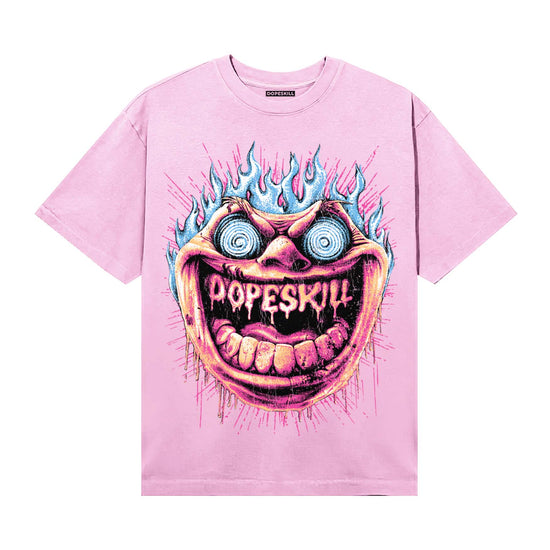 Pink Sneakers DopeSkill T-Shirt Hellfire Graphic Streetwear - Light Pink