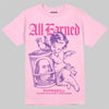 Pink Sneakers DopeSkill T-Shirt All Earned Graphic Streetwear - Light Pink