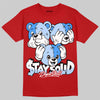 Jordan 11 Cherry DopeSkill T-Shirt Stay Solid Graphic Streetwear - red