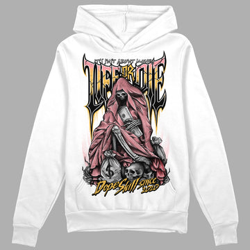 Jordan 3 GS “Red Stardust” DopeSkill Hoodie Sweatshirt Life or Die Graphic Streetwear - White 