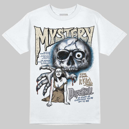 Asics Gel-Kayano 14 ‘Cream Pure Silver’ DopeSkill T-Shirt Mystery Ghostly Grasp Graphic Streetwear - White