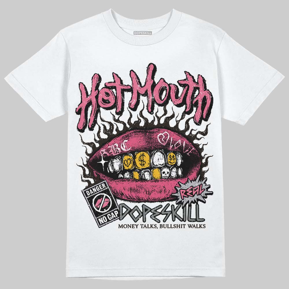 Balenciaga Runner White Fluo Pink DopeSkill T-Shirt Hot Mouth Graphic Streetwear - White