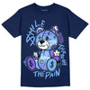 Jordan 5 SE “Georgetown” DopeSkill Midnight Navy T-Shirt Smile Through The Pain Graphic Streetwear