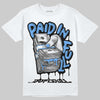 Jordan 5 Black University Blue DopeSkill T-Shirt Paid In Full Graphic Streetwear - White