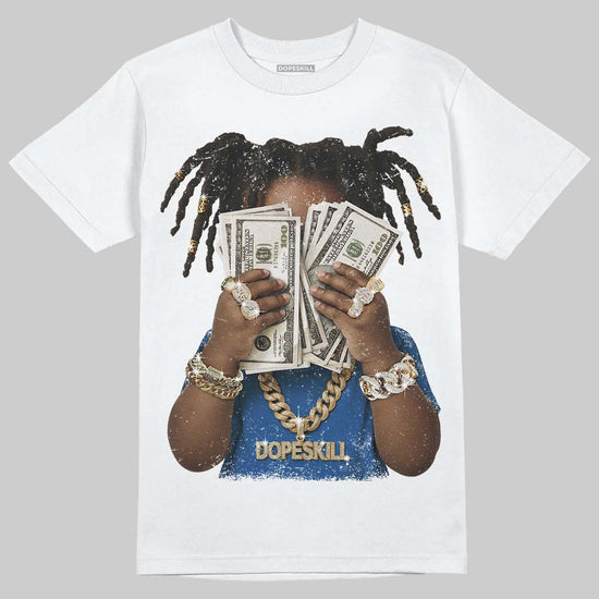 Jordan 3 "True Blue" DopeSkill T-Shirt Rich Youth Graphic Streetwear - White