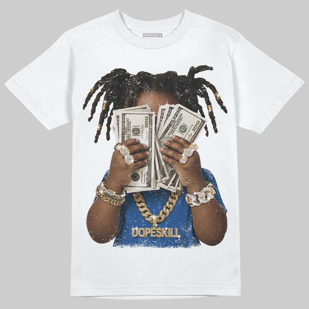Jordan 3 "True Blue" DopeSkill T-Shirt Rich Youth Graphic Streetwear - White