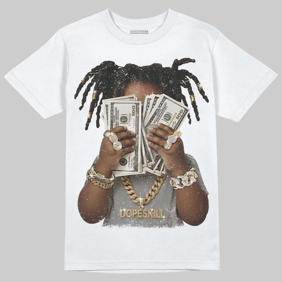 Jordan 5 "White Metallic" DopeSkill T-Shirt Rich Youth Graphic Streetwear - White
