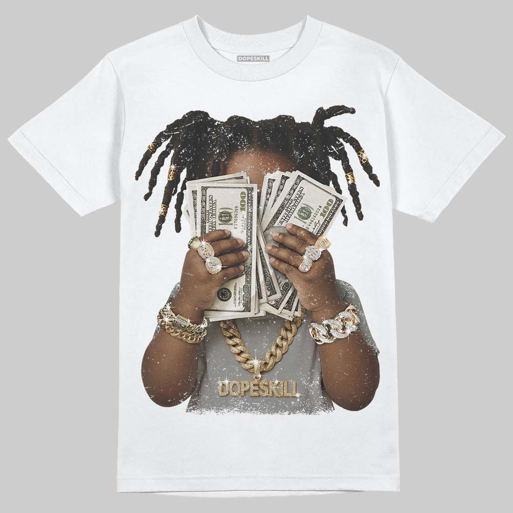 Jordan 5 "White Metallic" DopeSkill T-Shirt Rich Youth Graphic Streetwear - White