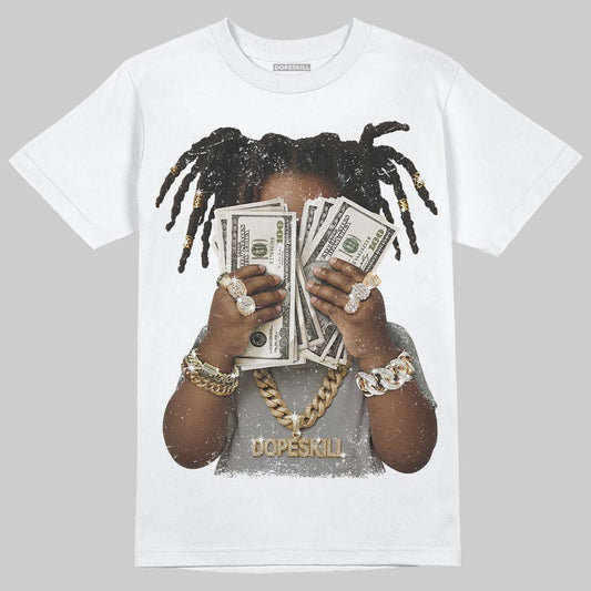 Jordan 5 "White Metallic" DopeSkill T-Shirt Rich Youth Graphic Streetwear - White