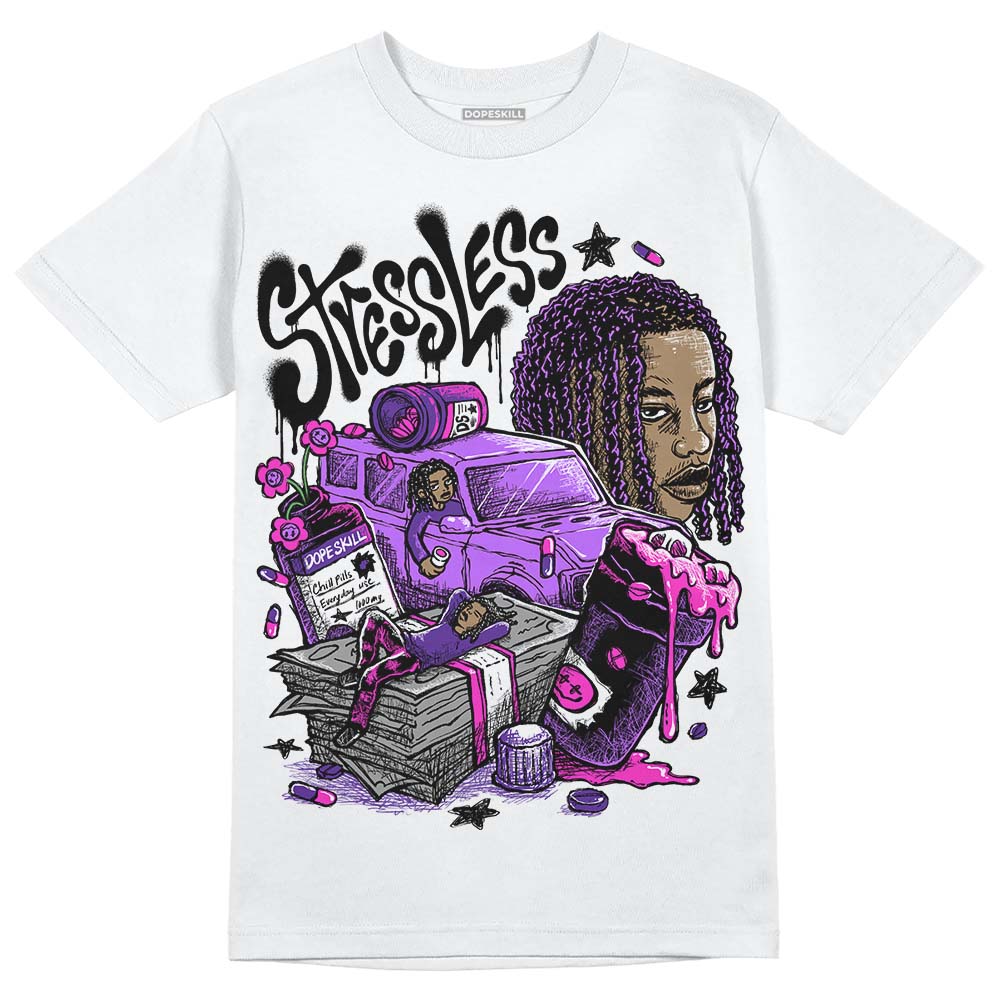 PURPLE Sneakers DopeSkill T-Shirt Stressless Graphic Streetwear - WHite