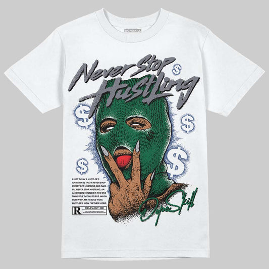 Asics GT-2160 ‘Shamrock Green’ DopeSkill T-Shirt Never Stop Hustling Graphic Streetwear - White