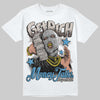 Adidas Samba OG White Black Clear Granite DopeSkill T-Shirt Get Rich Graphic Streetwear - White