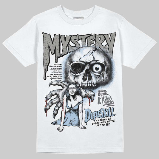 New Balance Abzorb 2000 “Silver/Blue” DopeSkill T-Shirt Mystery Ghostly Grasp Graphic Streetwear - White