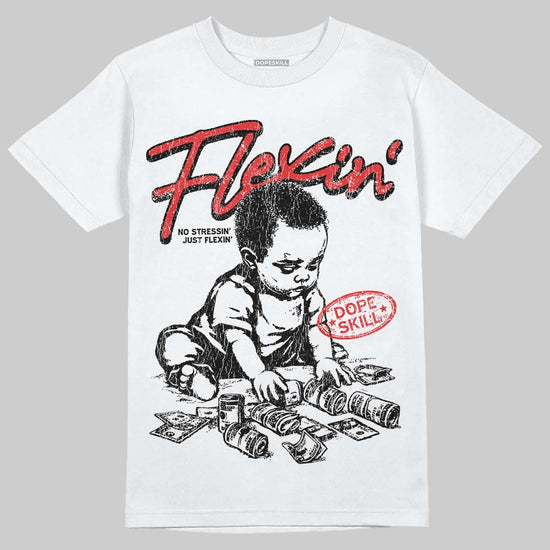 Jordan 13 Retro OG Chicago (2026) DopeSkill T-Shirt Flexin' Graphic Streetwear - White