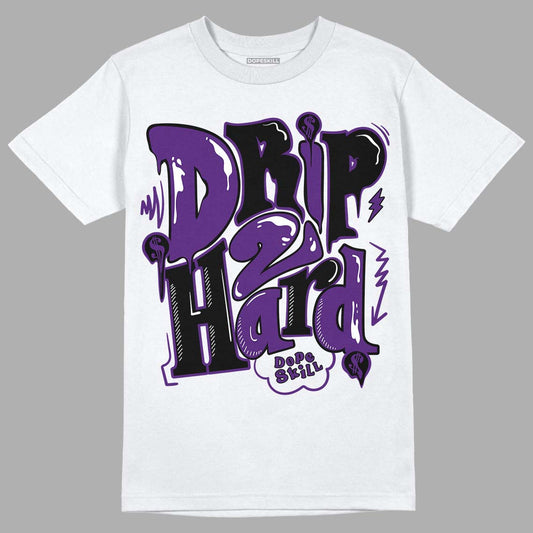 Jordan 12 “Field Purple” DopeSkill T-Shirt Drip Too Hard Graphic Streetwear - White