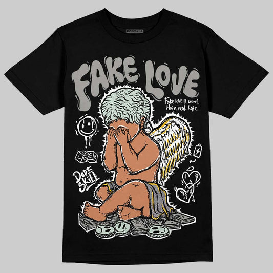 Jordan 1 Retro Low OG Year of the Snake (2025) DopeSkill T-Shirt False Love Graphic Streetwear - Black