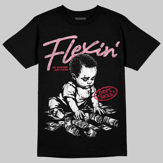 Dunk Low Valentine's Day (2026) DopeSkill T-Shirt Flexin' Graphic Streetwear - Black