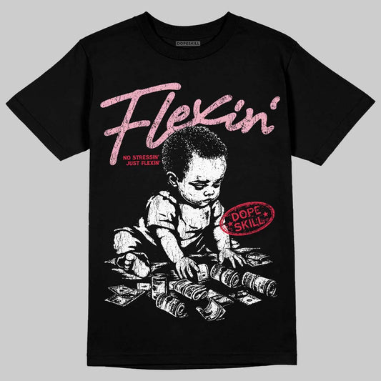 Dunk Low Valentine's Day (2026) DopeSkill T-Shirt Flexin' Graphic Streetwear - Black