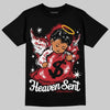 Jordan 5 Retro Fire Red Black Tongue (2025) DopeSkill T-Shirt Heaven Sent Graphic Streetwear - black