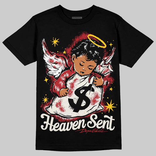 Nigel Sylvester x Jordan 1 Low OG “Nitro” DopeSkill T-Shirt Heaven Sent Graphic Streetwear - Black