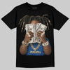 Jordan 3 "True Blue" DopeSkill T-Shirt Rich Youth Graphic Streetwear - Black