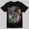 Jordan 11 TD Cleats "Patent Black" DopeSkill T-Shirt Stressless Graphic Streetwear - black