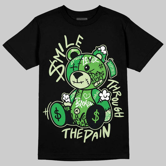 Travis Scott x Jordan Jumpman Jack "GREEN SPARK" DopeSkill T-Shirt Smile Through The Pain Graphic Streetwear - black