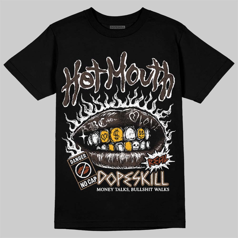 Jordan 1 Low OG “Mocha” DopeSkill T-Shirt Hot Mouth Graphic Streetwear - Black