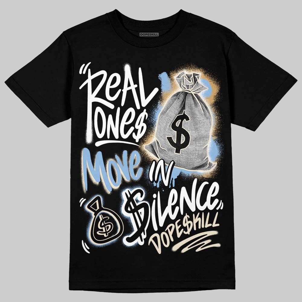 Nike Air Diamond Turf Must Be the Money DopeSkill T-Shirt Real Ones Move In Silence Graphic Streetwear - Black