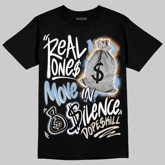Nike Air Diamond Turf Must Be the Money DopeSkill T-Shirt Real Ones Move In Silence Graphic Streetwear - Black