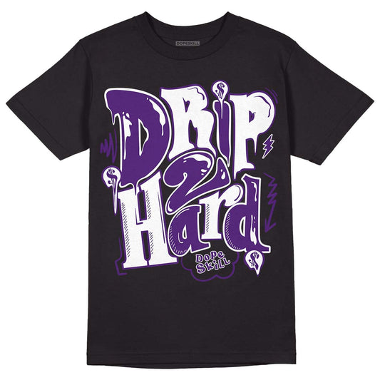 Jordan 12 “Field Purple” DopeSkill T-Shirt Drip Too Hard Graphic Streetwear - Black