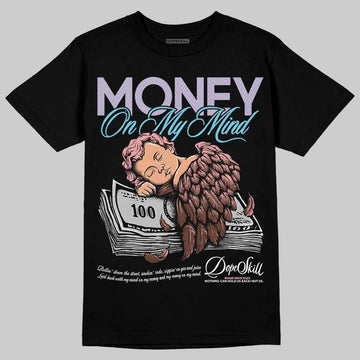 Harris Tweed x Dunk Low Denim Turquoise and Baroque Brown DopeSkill T-Shirt MOMM Graphic Streetwear - Black