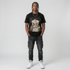 White Metallic 5s DopeSkill T-Shirt Rich Youth Graphic