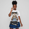 Black University Blue 5s DopeSkill T-Shirt Rich Youth Graphic