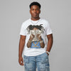 Black University Blue 5s DopeSkill T-Shirt Rich Youth Graphic
