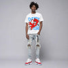 Cherry 11s DopeSkill T-Shirt Out Here Being Cute Graphic